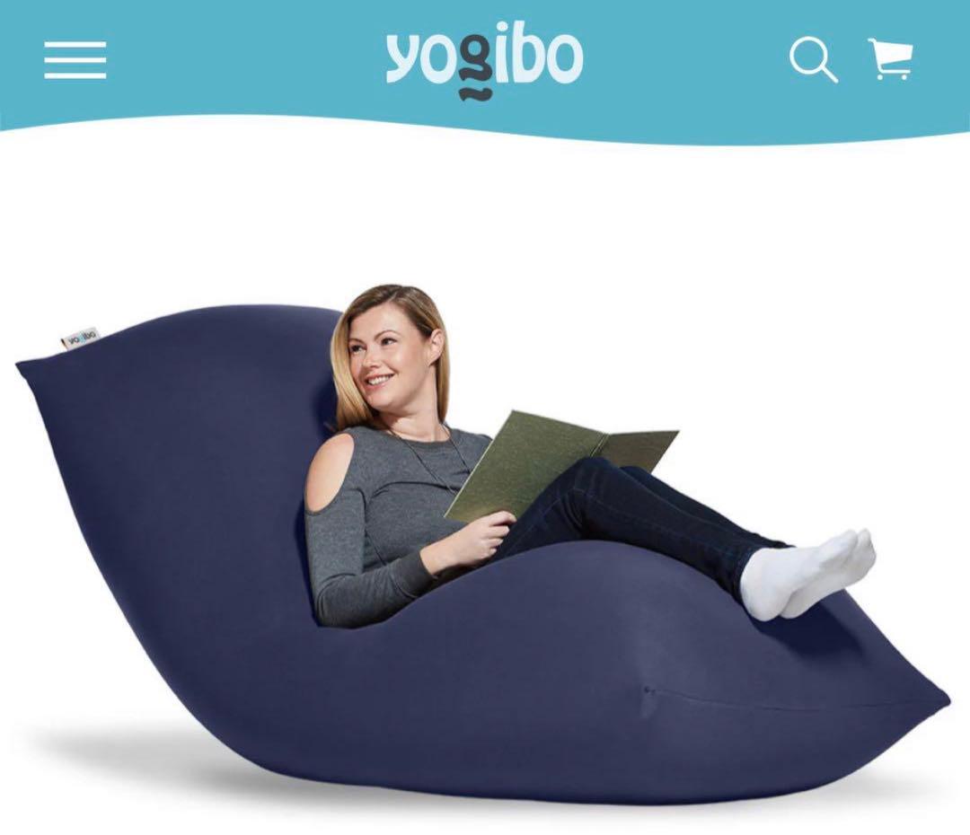 YogiboMaxネイビー【 直接取引き希望 、着払いで発送可能⠀】