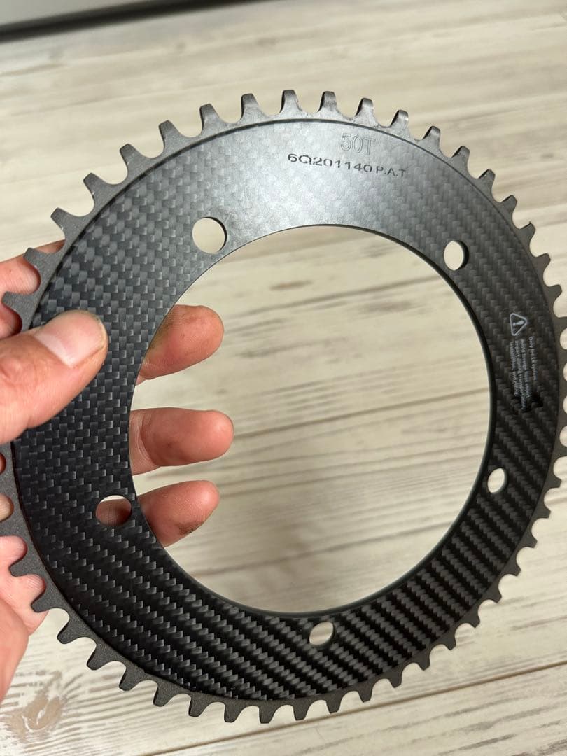 digirit カーボン チェーンリング 50T トラック/シングルスピード