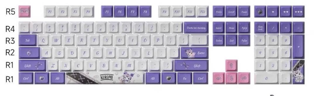 KUROMI キーボード キーキャップ Akko クロミ キーボード