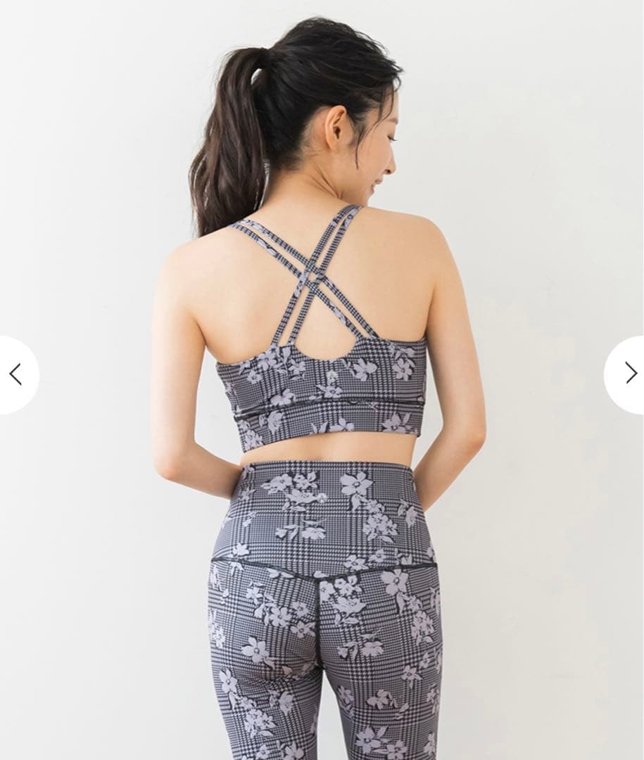 新品　♡ 【SUKALA】チェックセパレートツイストタンクトップ　ブラック　S