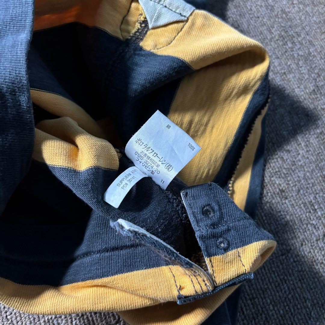POLO RUGBY RALPH LAUREN XS ボーダー ラガーシャツ