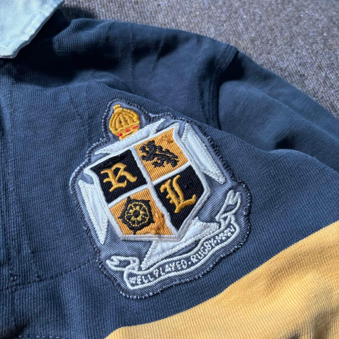 POLO RUGBY RALPH LAUREN XS ボーダー ラガーシャツ
