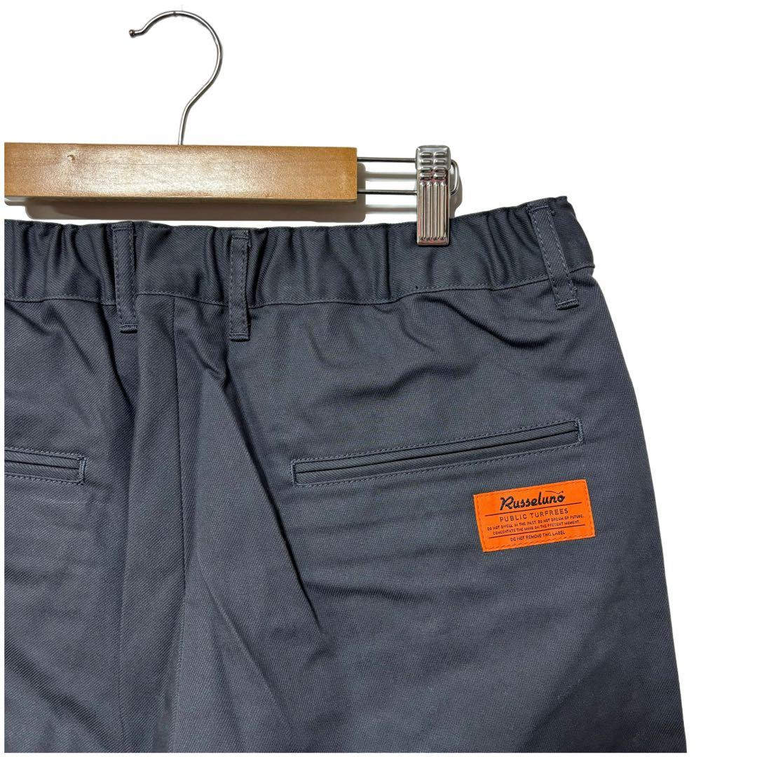 新品 ラッセルノ ゴルフ ワイド シルエット パンツ C.グレー L/XL