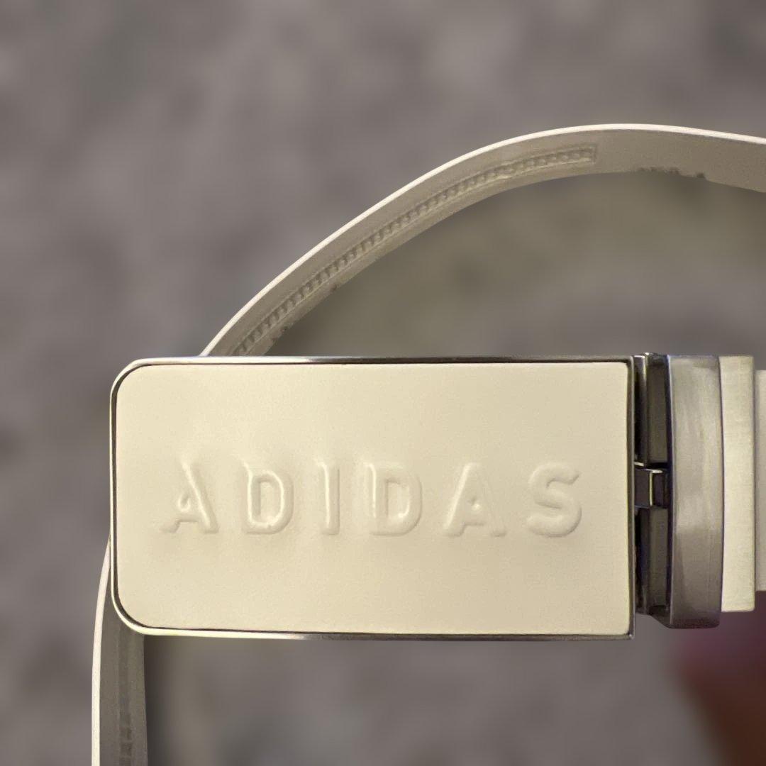 【美品】ADIDAS ホワイト ベルト L/XL
