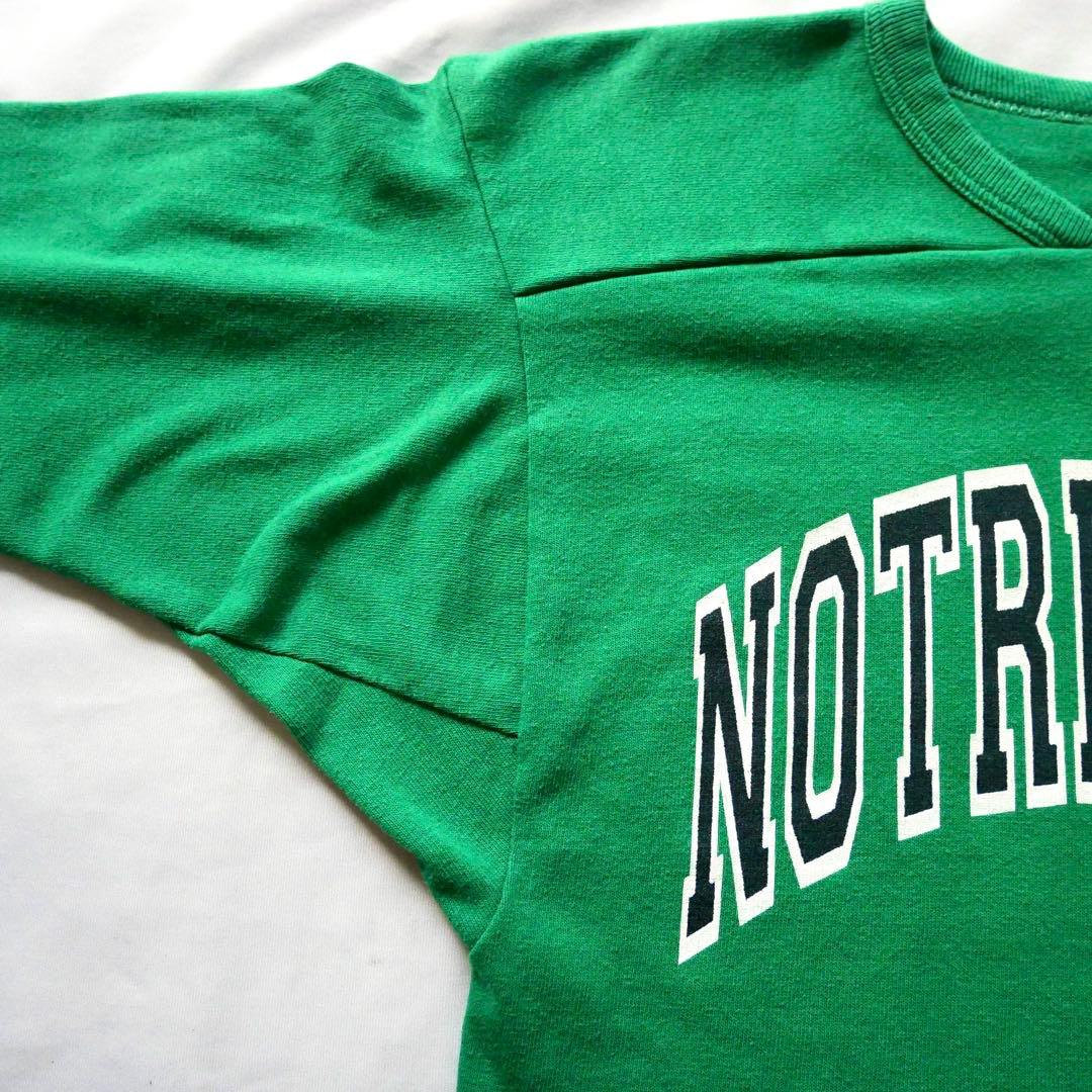 70s vintage USA製　RUSSELL 金タグ　フットボールTシャツ