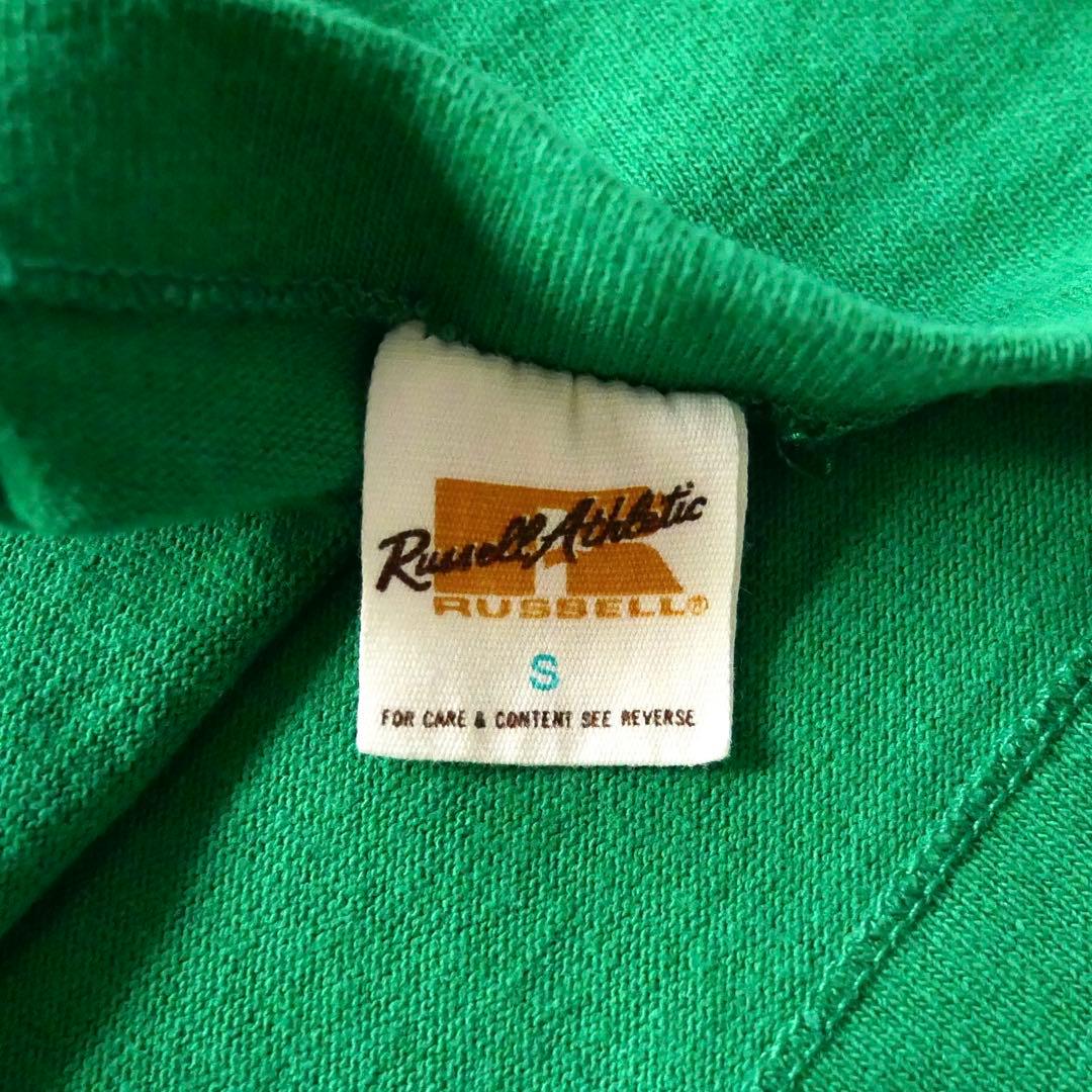70s vintage USA製　RUSSELL 金タグ　フットボールTシャツ