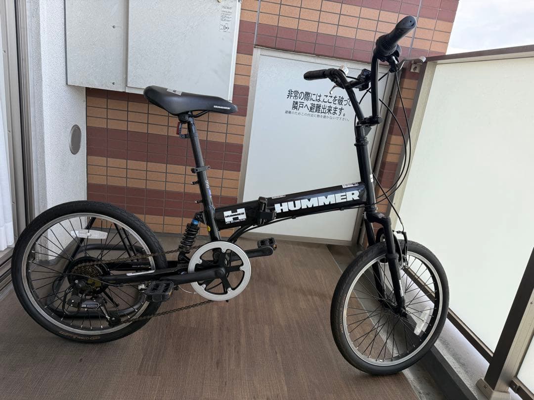 hummer 折りたたみ自転車　ブラック