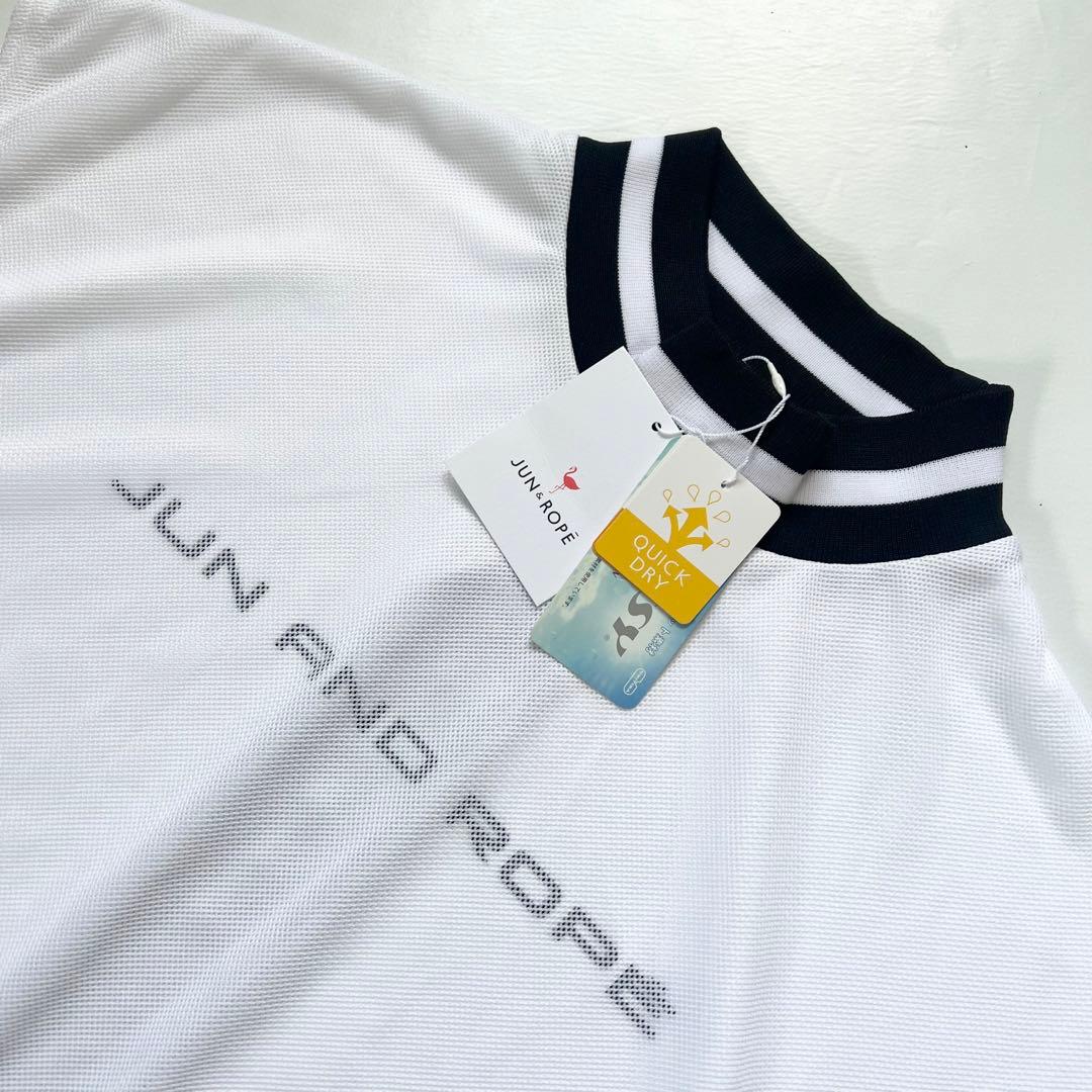 【新品】JUN&ROPE ジュンアンドロペ　セットアップ　メッシュ　ゴルフ　白黒