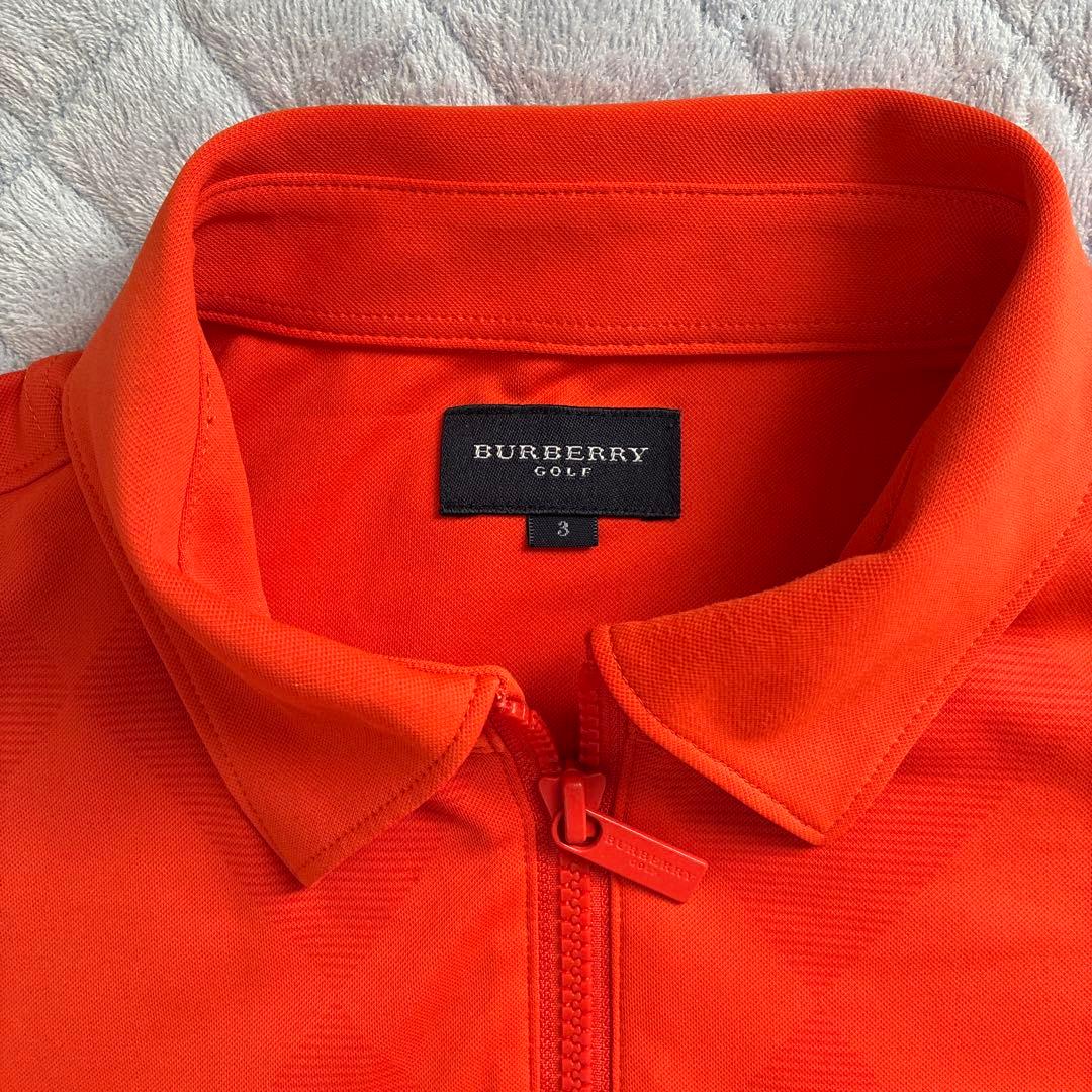 BURBERRY GOLF オレンジ ポロシャツと白長袖インナーのセット