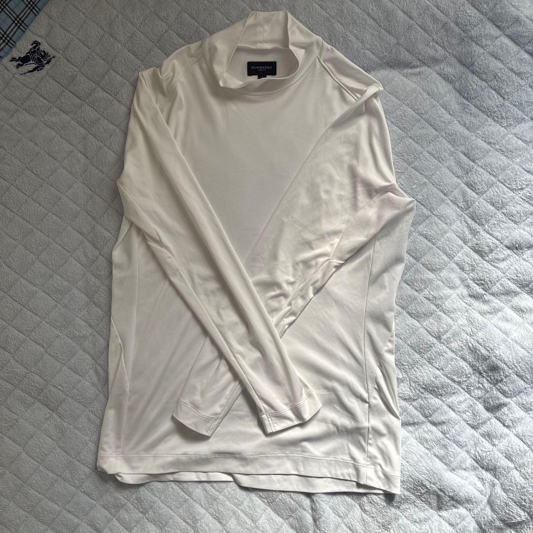 BURBERRY GOLF オレンジ ポロシャツと白長袖インナーのセット