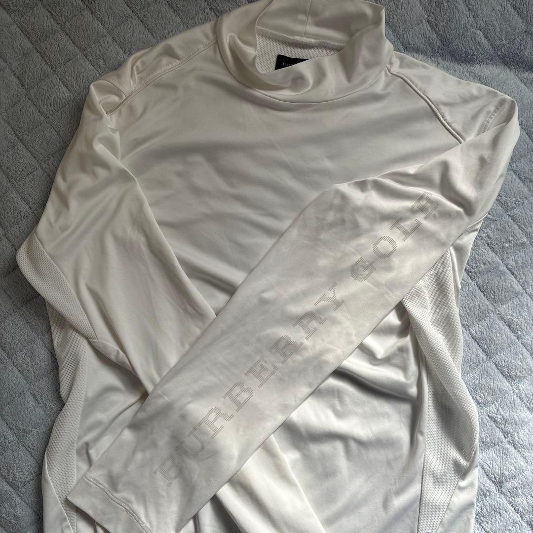 BURBERRY GOLF オレンジ ポロシャツと白長袖インナーのセット