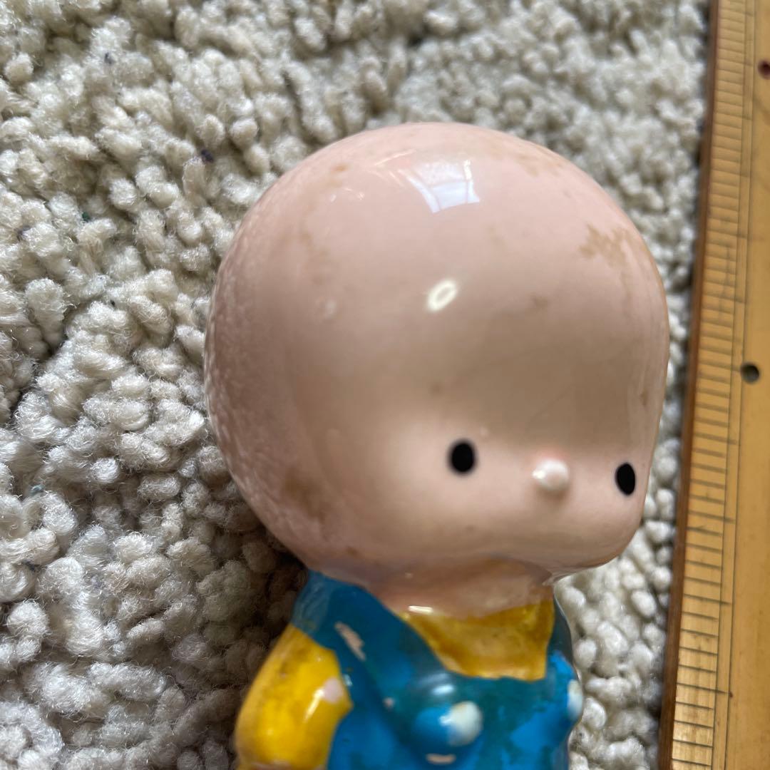 昭和レトルト　陶器　置物　少年
