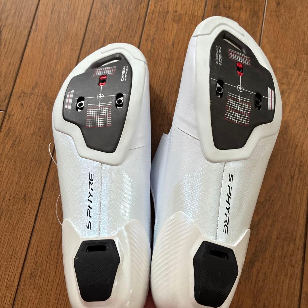 Shimano S-PHYRE ホワイトシューズ　ワイド
