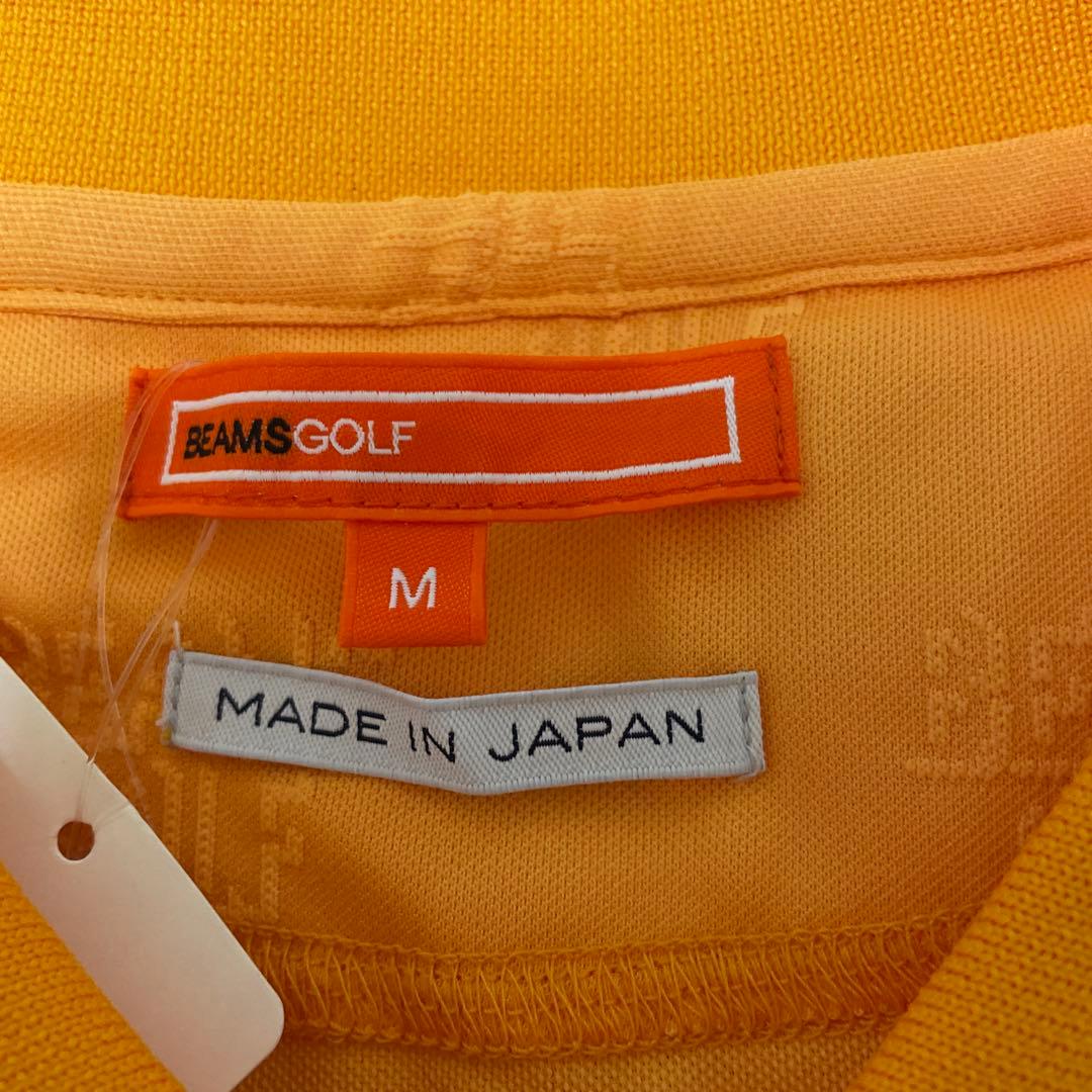 新品未使用 BEAMS GOLF ビームスゴルフ 半袖ポロシャツ M 総ロゴ