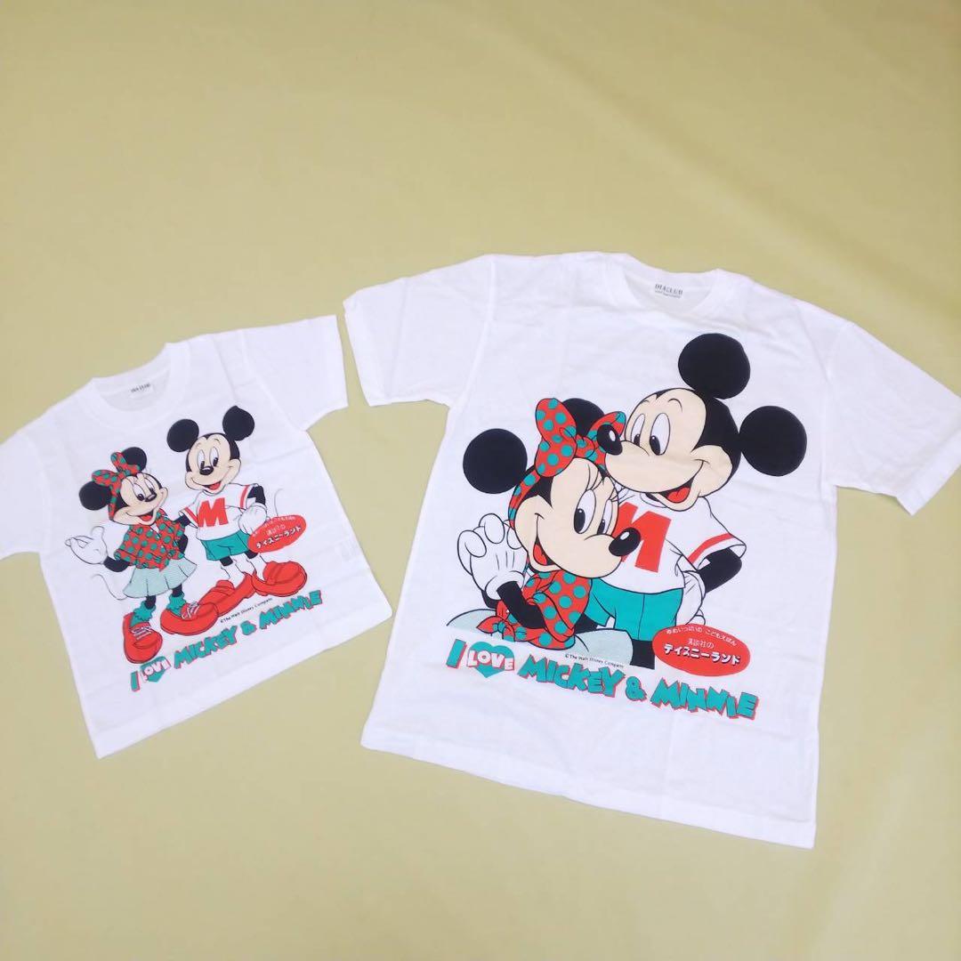 DIA CLUB 講談社 ミッキー・ミニー 親子ペアTシャツ 2枚入り 3点 ♡