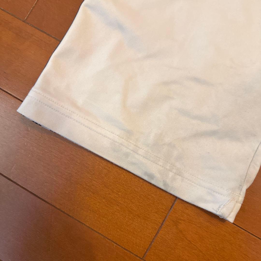 adidas アイボリー ストライプ トラックパンツ M