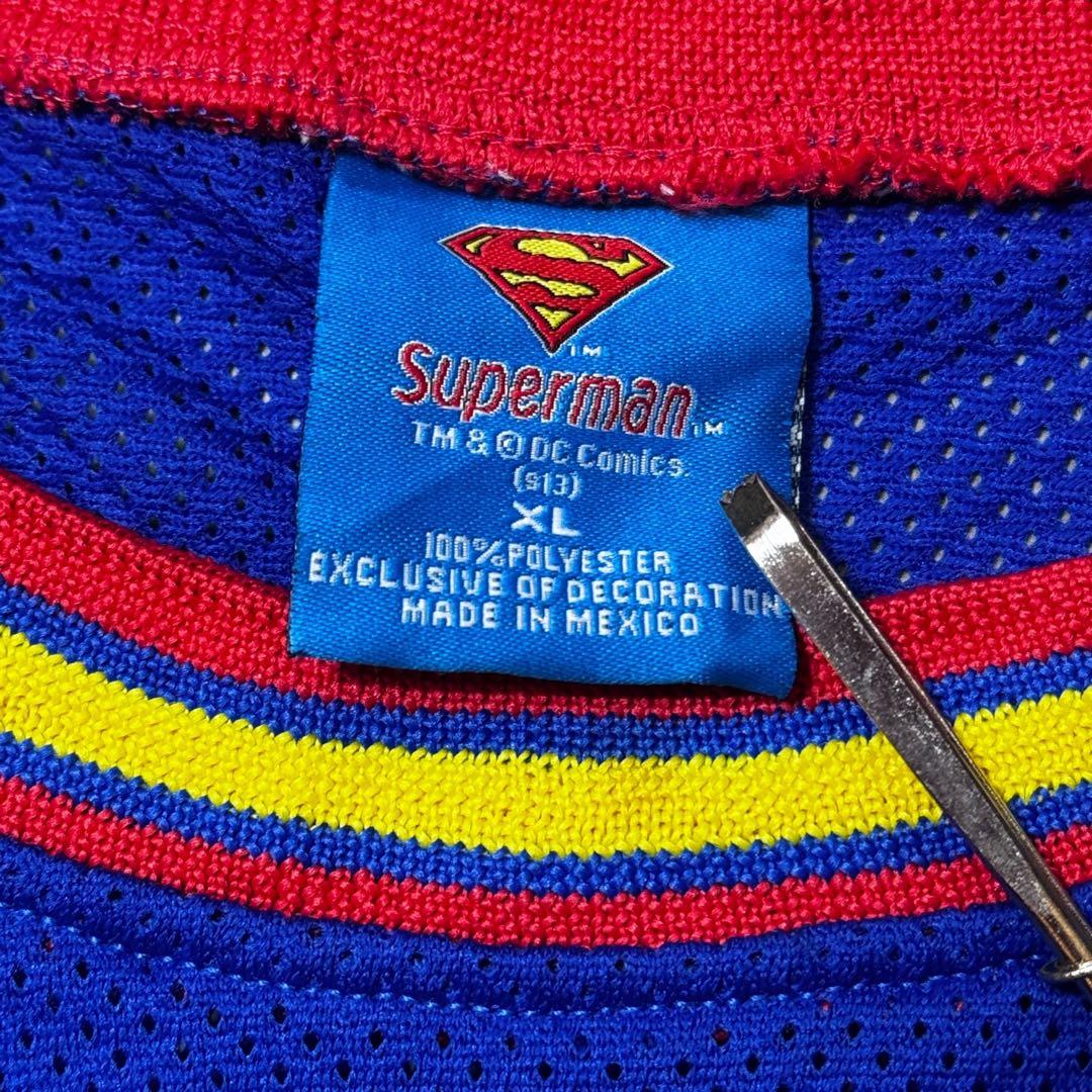 Superman バスケットボールシャツ XL タンクトップ メッシュタンク