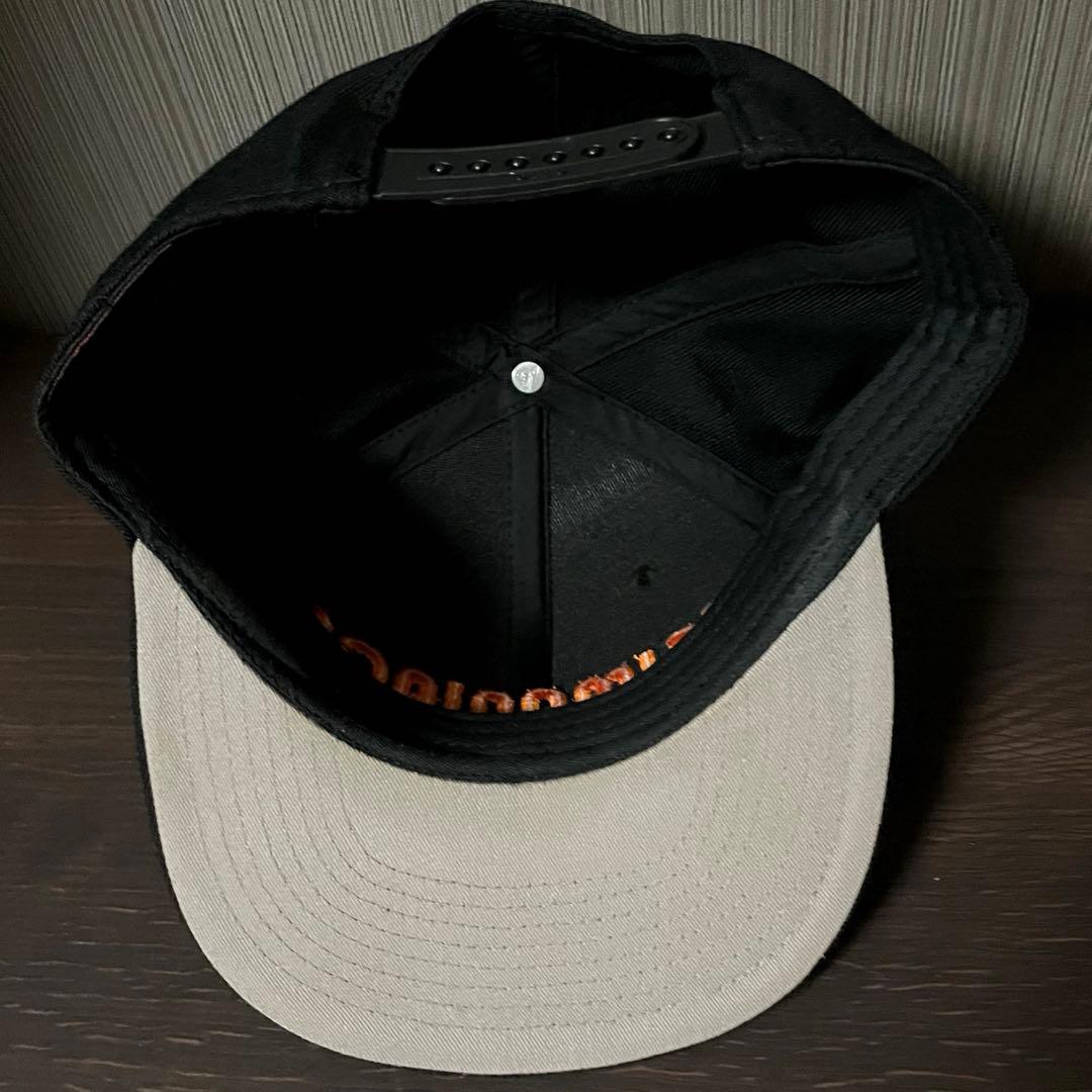 エギマニアックス フラットCAP【BLACK/ORANGE】