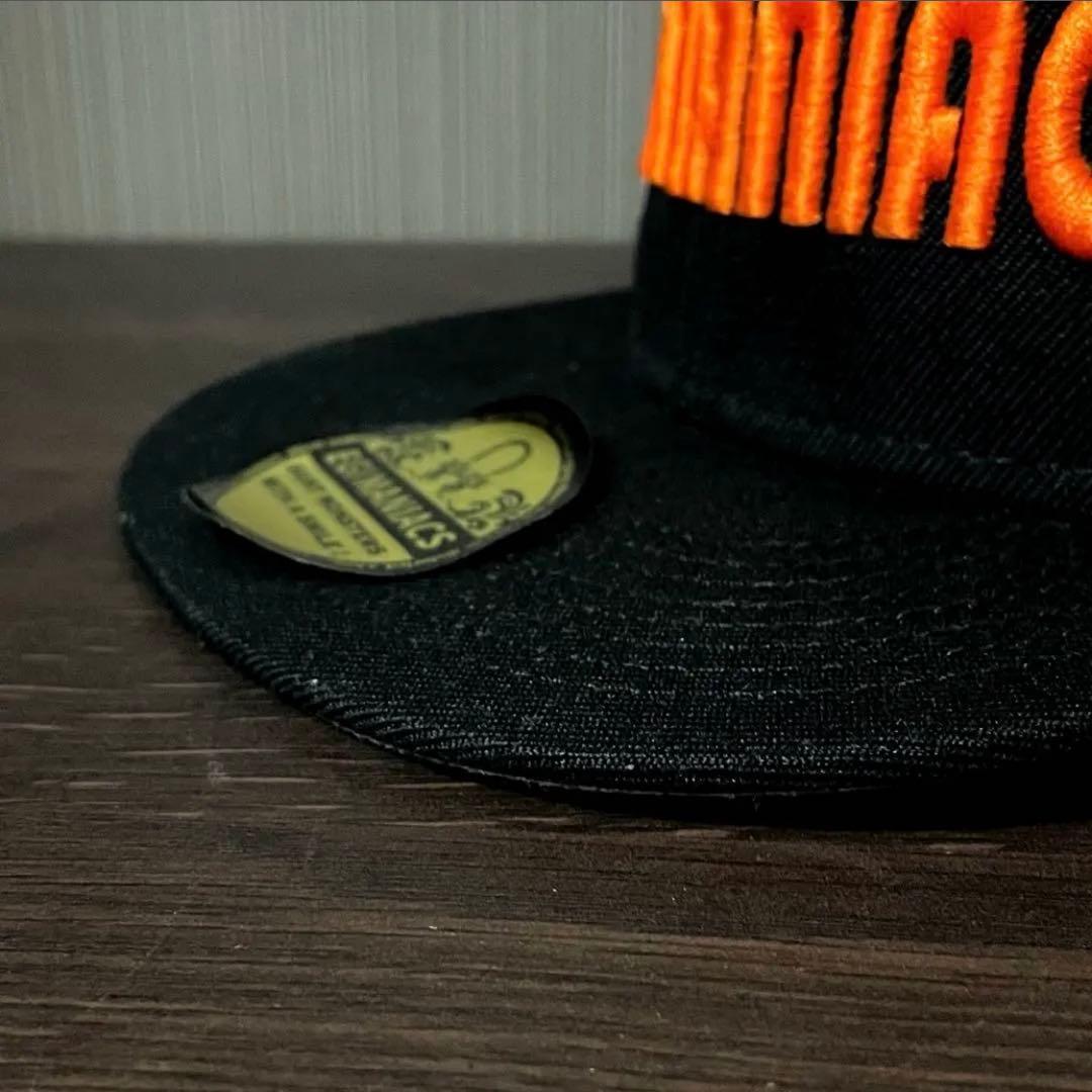 エギマニアックス フラットCAP【BLACK/ORANGE】