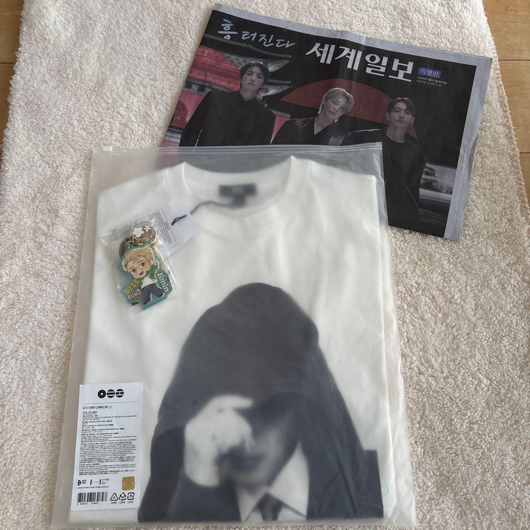 BTS JIMIN ホワイト Tシャツ Lサイズ