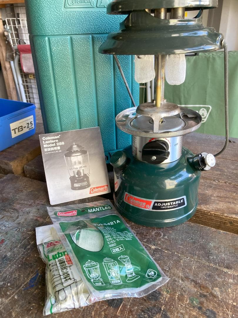 Colemanランタン288　グローブ新品　ジェネレーター交換済み