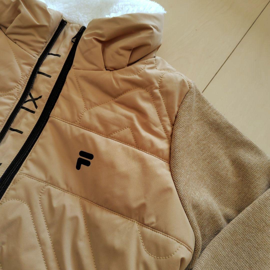 【極美品】FILA IXII ゴルフジャケット中綿 蓄熱保温 Sサイズ ベージュ