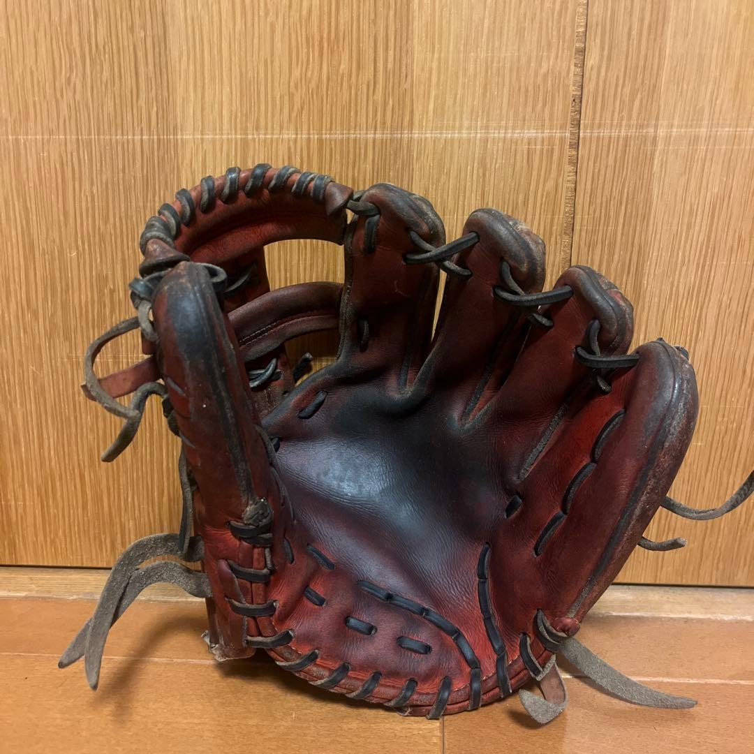 ミズノ 赤野球グローブ