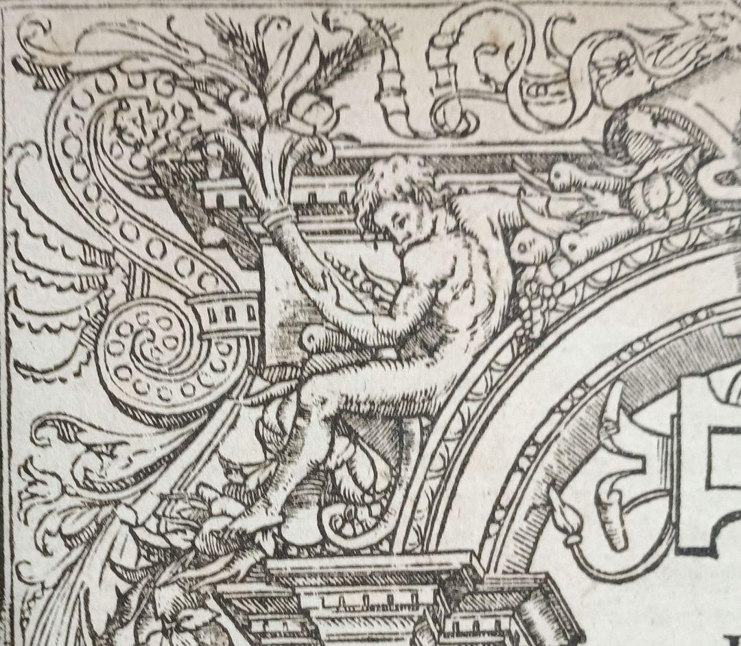 1573年　R.ブルック　「英国法の判例要約」の表題（扉絵）　稀少