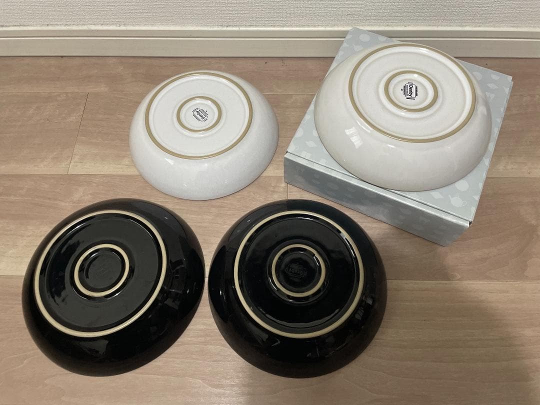 送料込 美品 DENBY デンビー ヘイロー パスタボウル 22cm 4個
