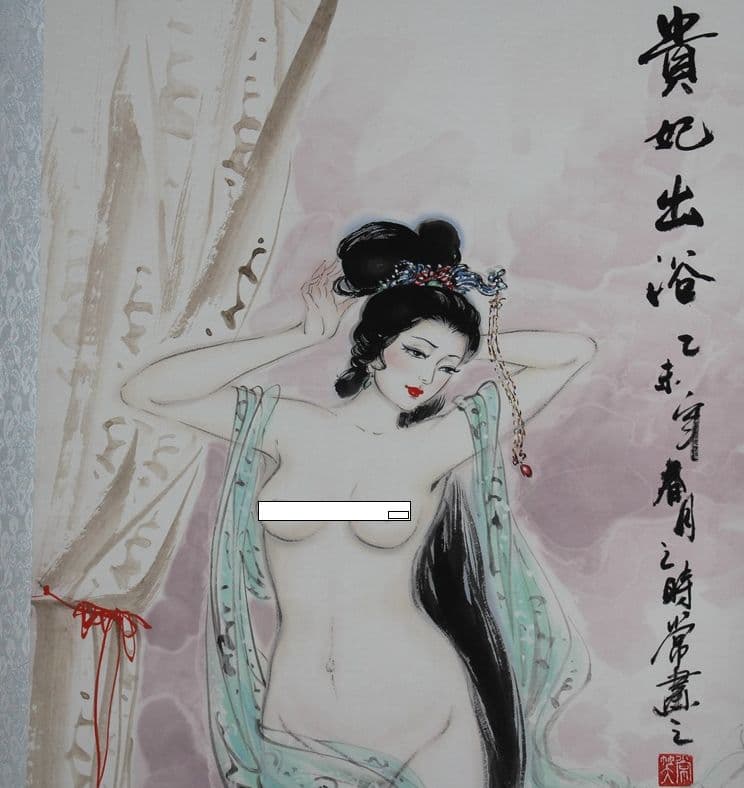 上質水墨画、楊貴妃、書斎、装飾品