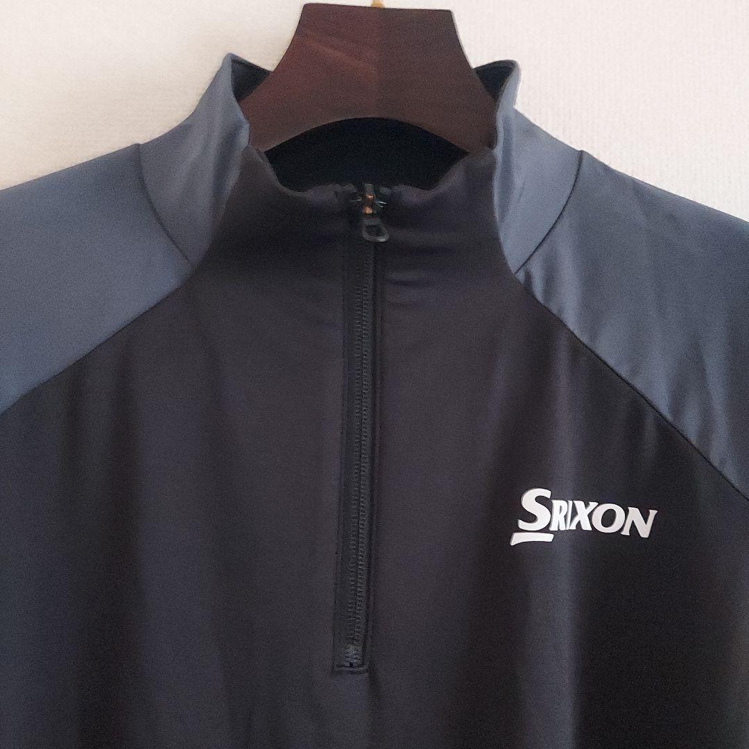 セール継続中！！　SRIXON 3Lサイズ　ハーフジップジャンパー　 黒/グレー