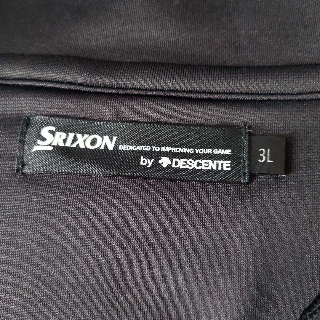 セール継続中！！　SRIXON 3Lサイズ　ハーフジップジャンパー　 黒/グレー