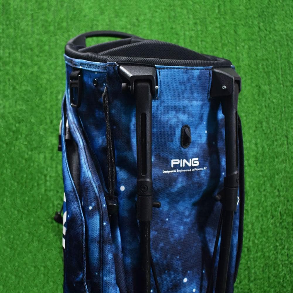 PING/ピン ゴルフ 軽量キャディバッグ8.5型【ブルー/カモ】美品！