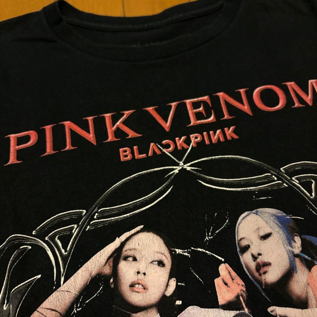 BLACK PINK PINK VENOM ラップT S/M
