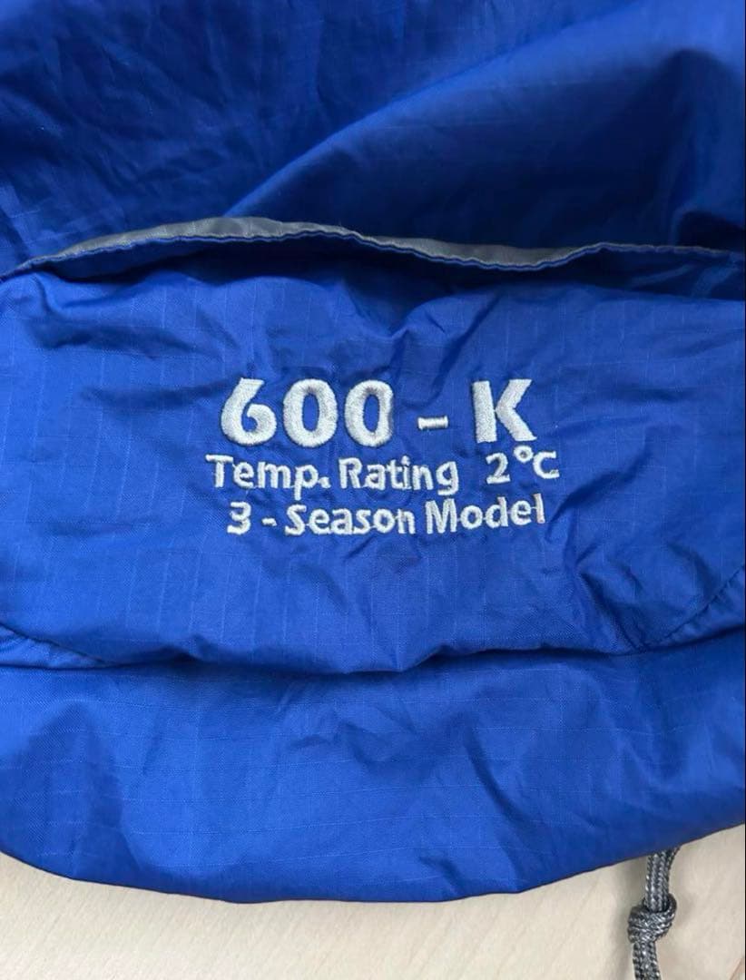 Isuka 600-K 寝袋 3シーズンモデル 温度評価2°C