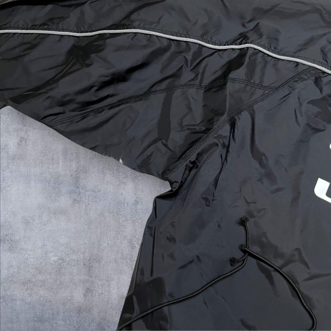 00s umbro 短丈　ドローコード　ナイロンピステ　白ステッチ　黒　L