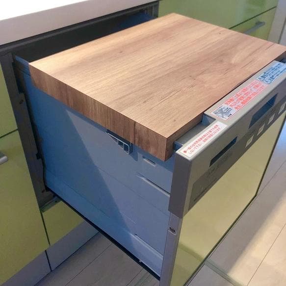 キッチンサイドテーブル　天板　食洗機カバー　特注