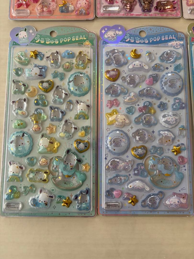 【正規品】うるちゅるPOPシール サンリオ　エンジェルブルー　スンスン　8種
