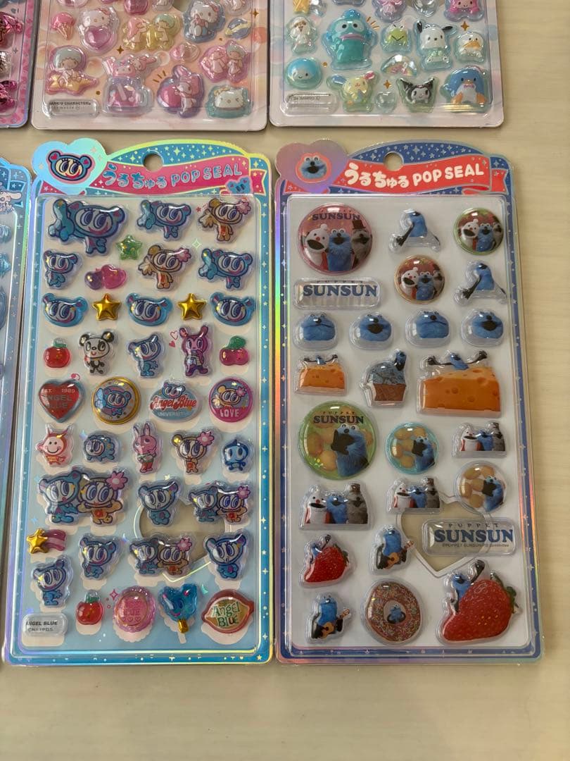 【正規品】うるちゅるPOPシール サンリオ　エンジェルブルー　スンスン　8種