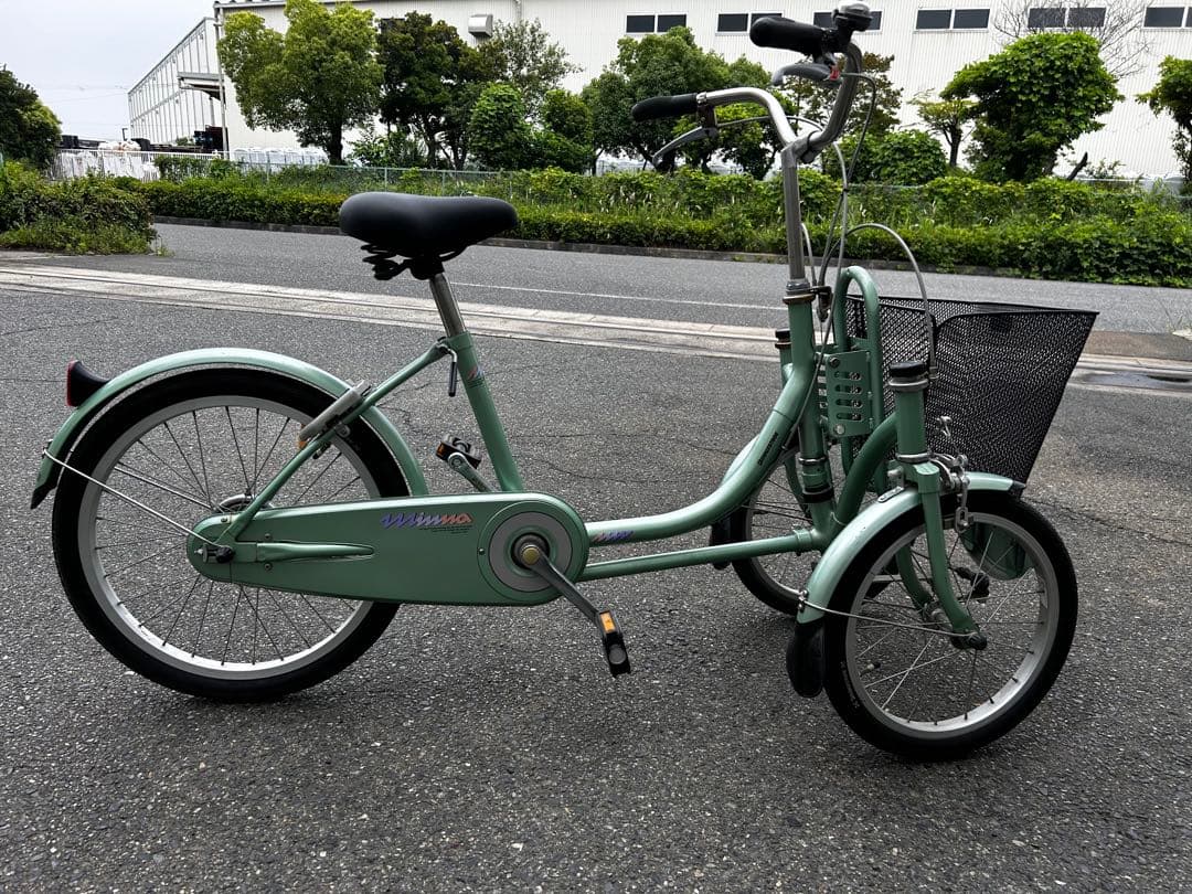 希少車　ブリヂストン　ミンナ　前2輪後1輪　大人用3輪車
