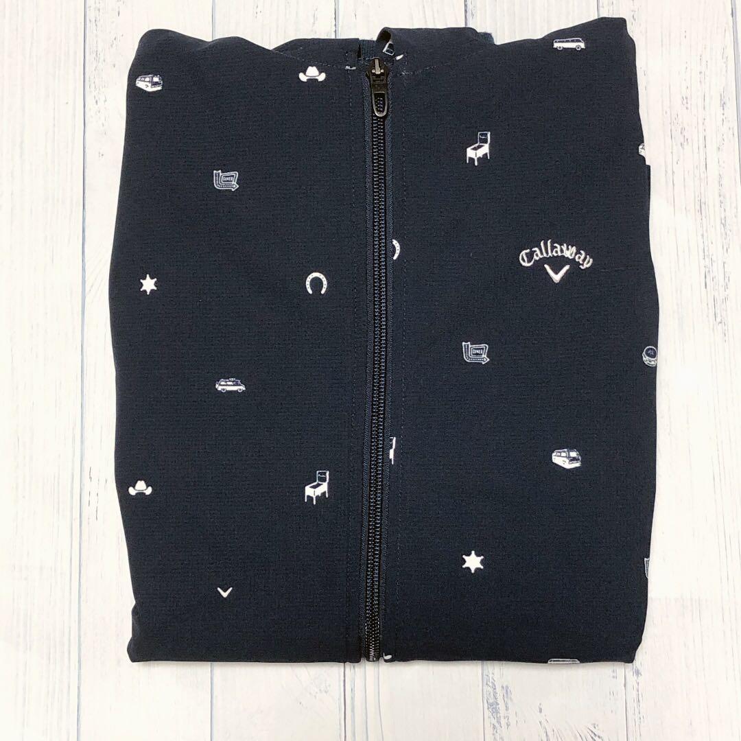 【美品】Callaway レディース ゴルフ ウィンドブレーカー L ネイビー