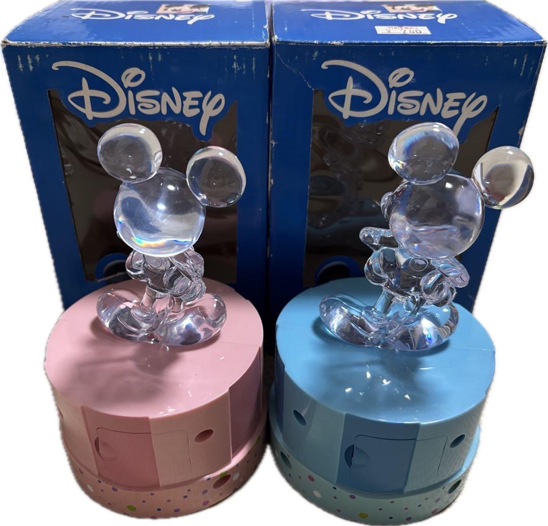 【希少】Disney ディズニーミッキー ミニー置時計セット美品