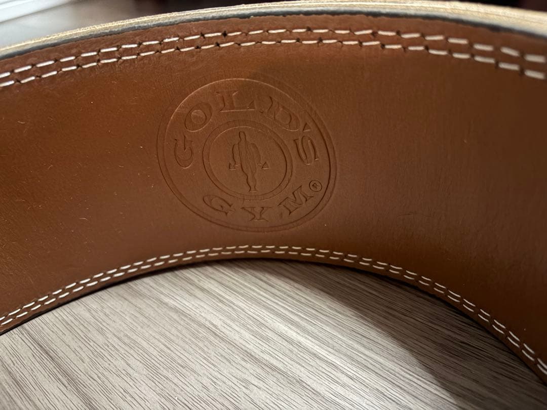 GOLD'S GYM サイン入りプロレザーベルト Mサイズ