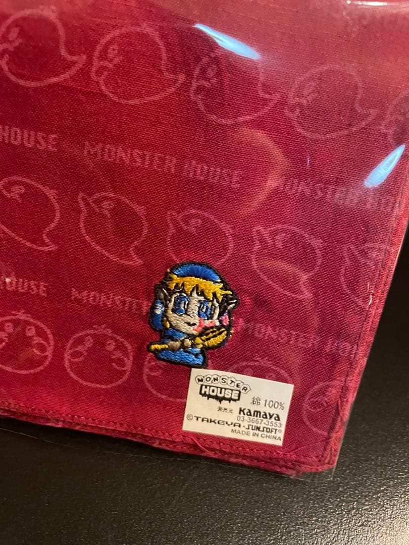 【未使用】パチンコ台「CRモンスターハウス」 魔女のマコちゃんハンカチ