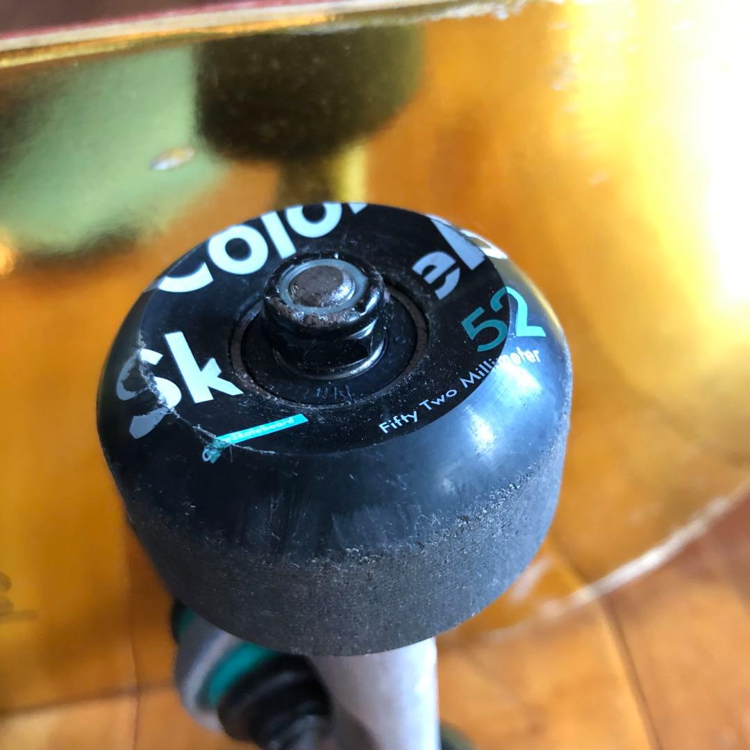 値下❤️YEA SKATE FOR LIFEスケートボードコンプリートゴールド