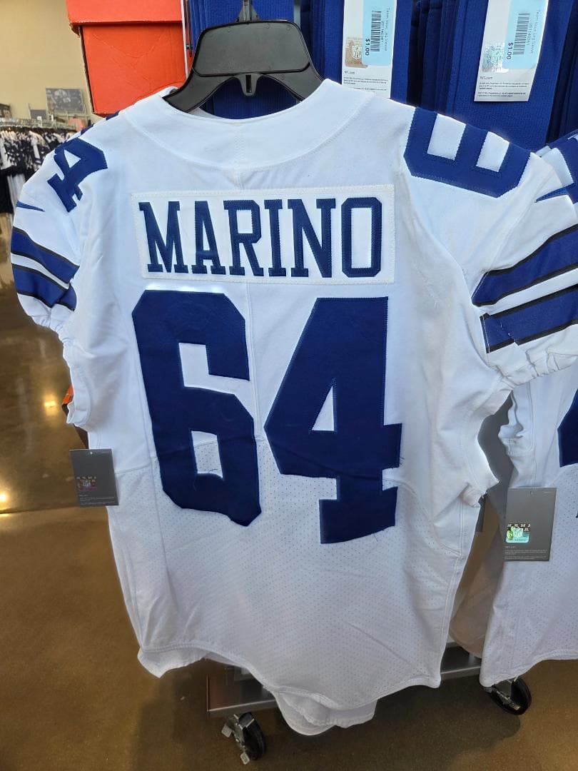 NFLカウボーイズ#64 MARINO 白ジャージ
