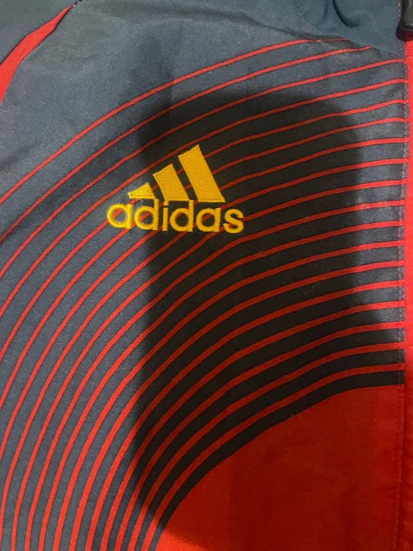 adidas サッカー ジャケット 赤/青
