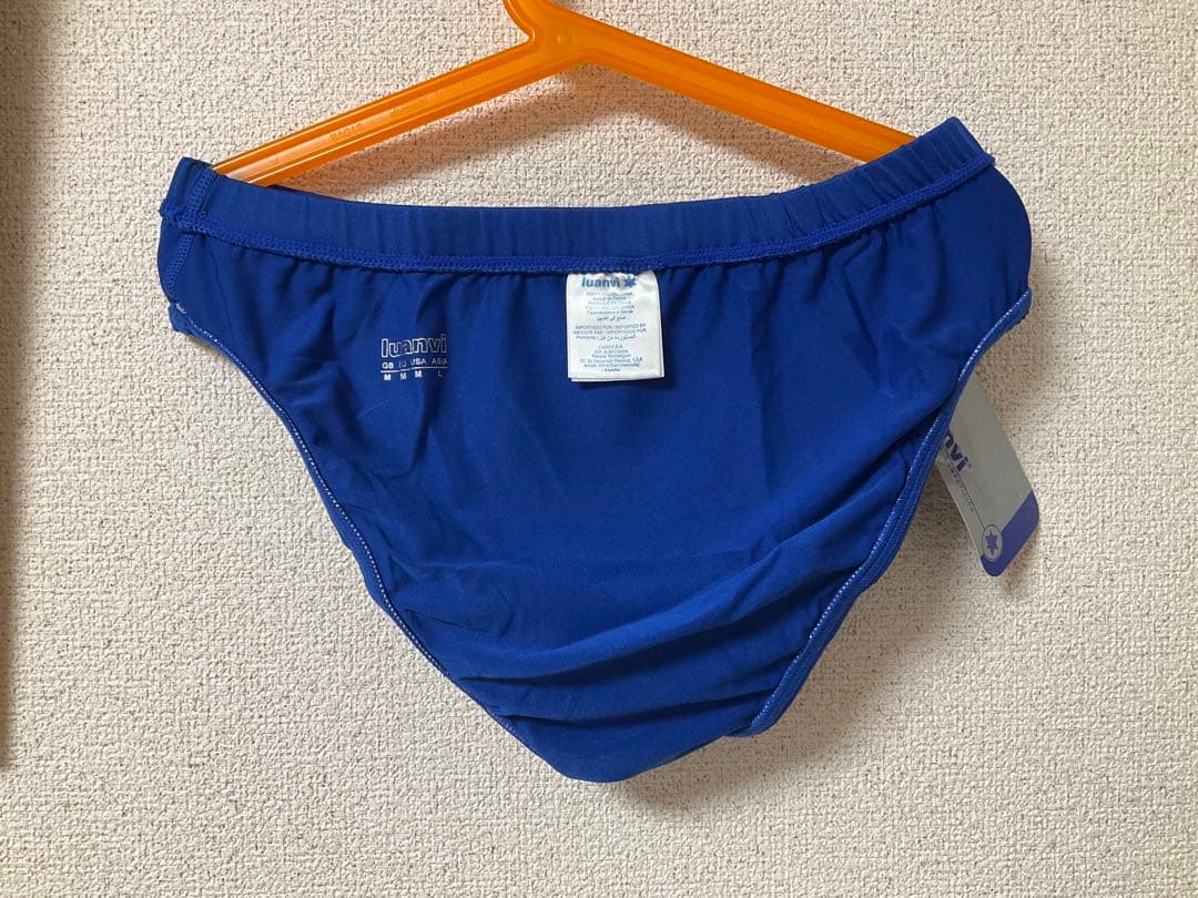 【製造終了】Luanvi製 ハイレグレーシングブルマ(青　XL)【あと3点】