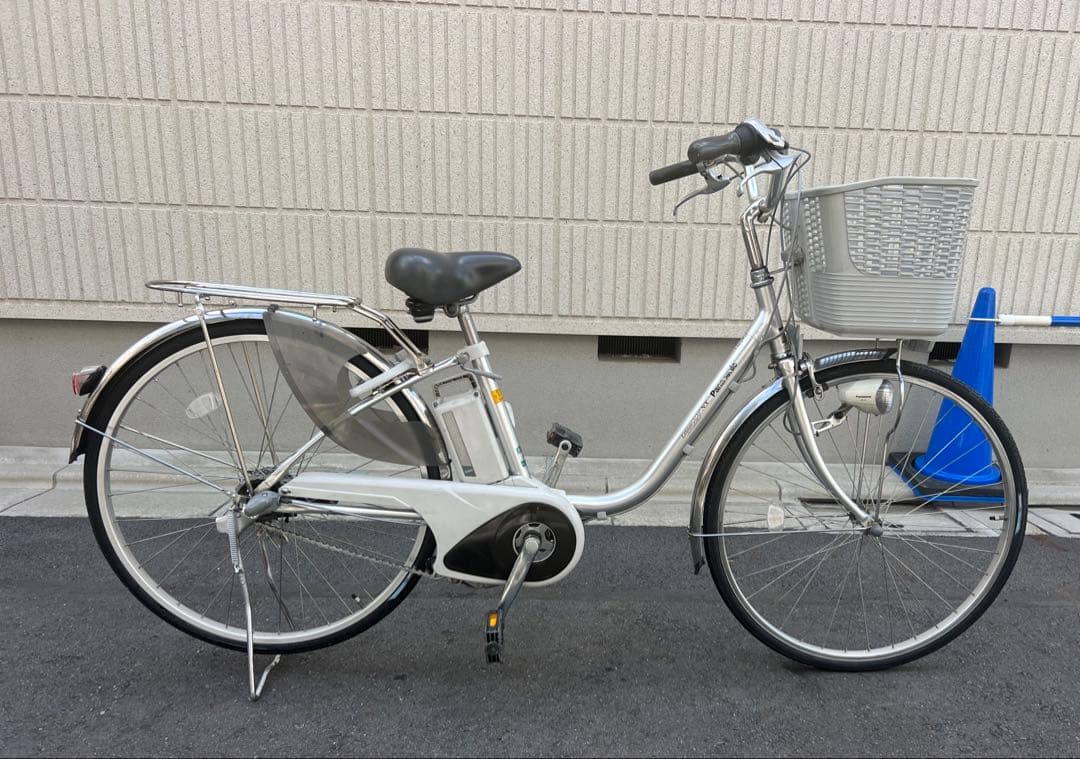 電動アシスト自転車 関東圏配送バスケット付き状態の良いバッテリー付き送料込