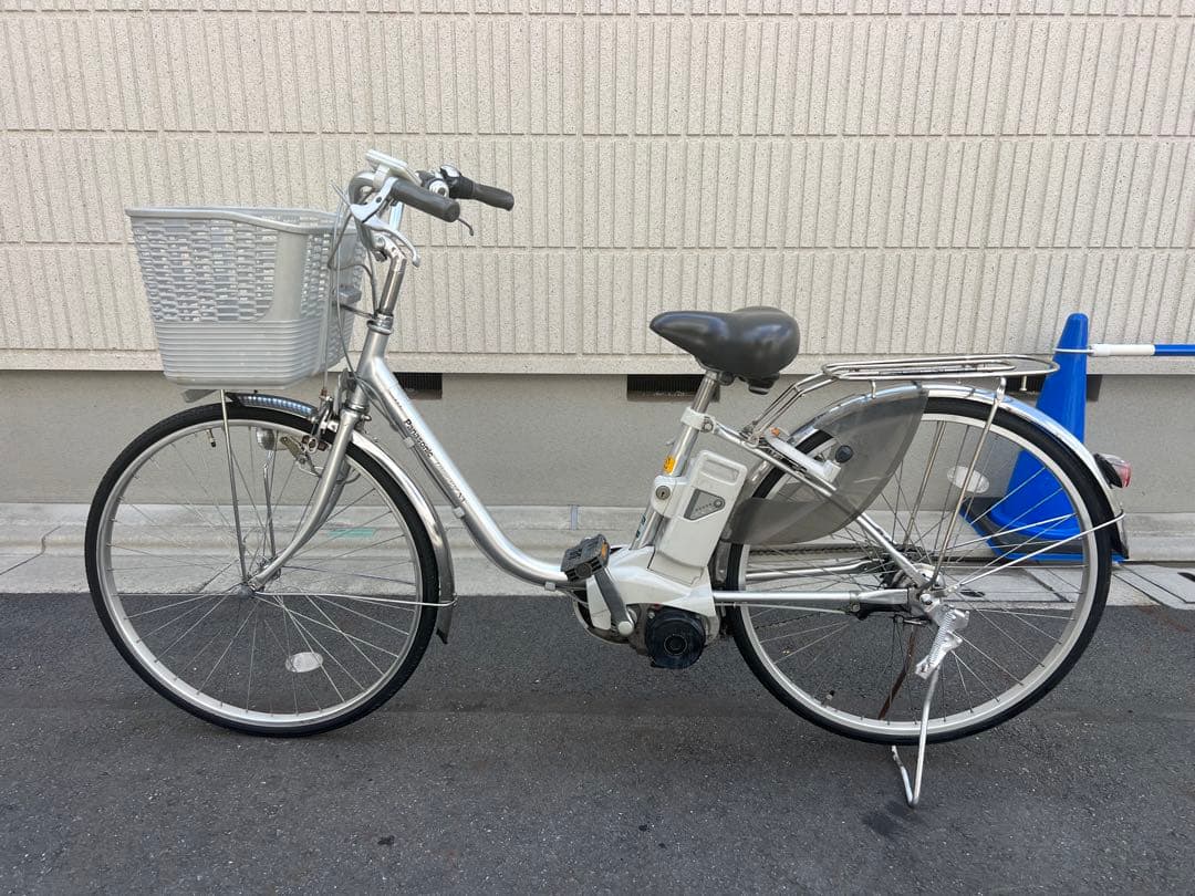 電動アシスト自転車 関東圏配送バスケット付き状態の良いバッテリー付き送料込